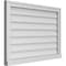 Ekena Millwork Vertical Surface Mount PVC Gable Vent w/ 2"W x 2"H , Brickmould Sill Frame, 34"W x 24"H GVPVE34X2403SN - alternate 5